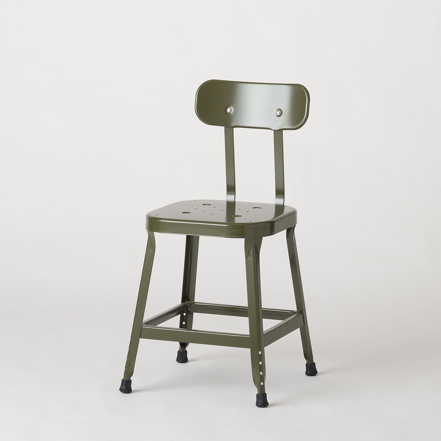 Open Schoolhouse Utility Stool 18"::sergeant green::hover in zoom modal