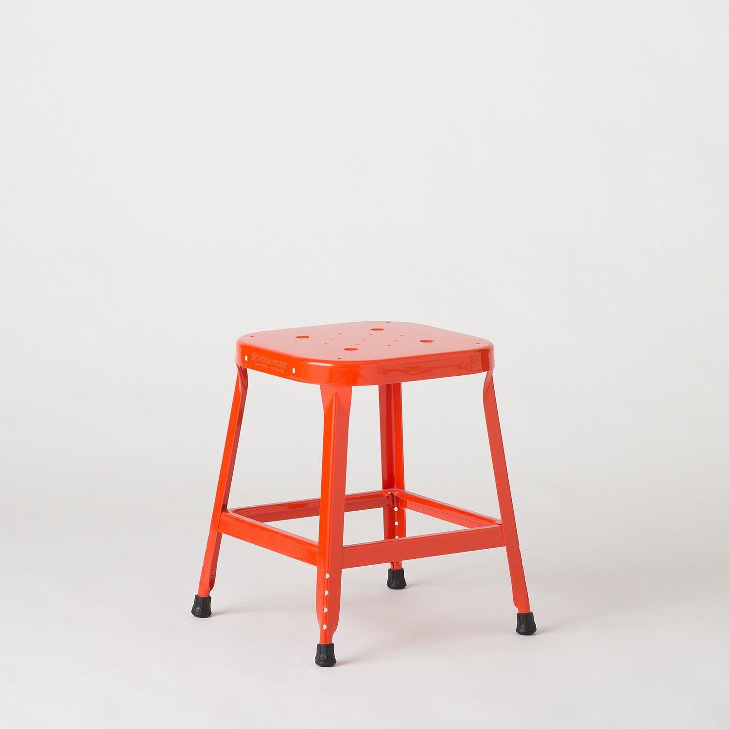 Open Schoolhouse Utility Stool 18"::Satin Black::main in zoom modal
