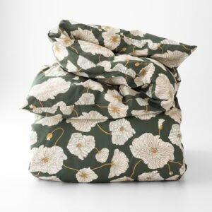 Open Blooming Field Duvet Cover::Blooming Field - Green::main in zoom modal