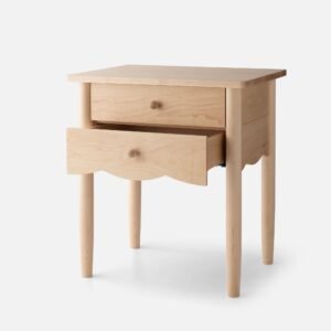 Open June 2 Drawer Nightstand::maple::hover in zoom modal