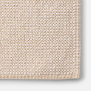Open Classic Cotton Bath Mat::Natural::Hover in zoom modal